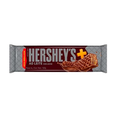 OBLEA HERSHEY S MAIS + CHOCOLATE CON LECHE X 102G (B/48)