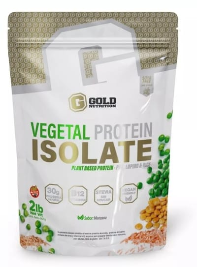 VEGETAL PROTEIN ISOLATE - SABOR: MANZANA GOLD NUTRITION 2LB