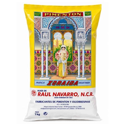 PIMENTON ESPAÑOL ZORAIDA PICANTE X 1 KG. BOLSA -