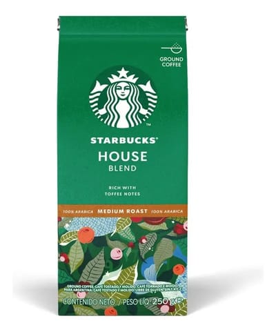 STARBUCKS MEDIUM HOUSE BLEND R&G 12X250G