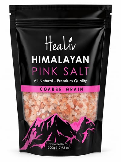 SAL ROSADA GRUESA HEALIV HIMALAYA X 500 G POUCH