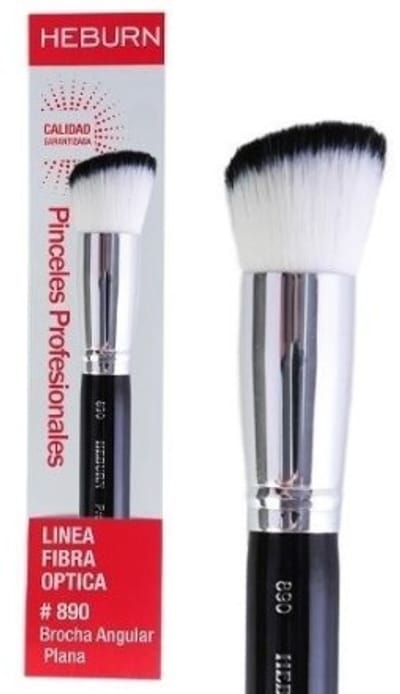BROCHA ANGULAR PLANA P/RUBOR Y LUSTRE FIBRA OPTICA