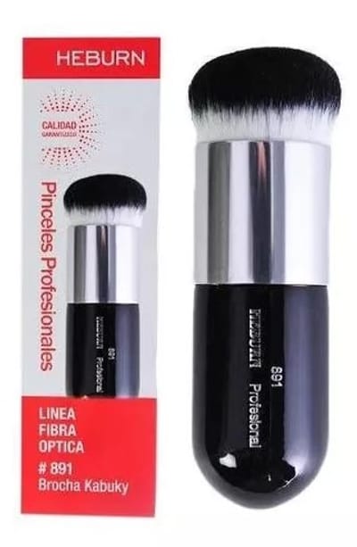 BROCHA KABUKY (BASES LIQUIDAS, RUBORES EN POLVO) FIBRA OPTICA