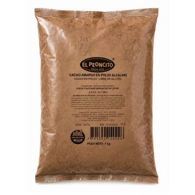 CACAO AMARGO EN POLVO ALCALINO X 1 KG