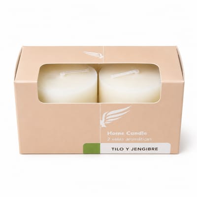 SET VELAS TILO Y JENGIBRE SPIRIT X 2