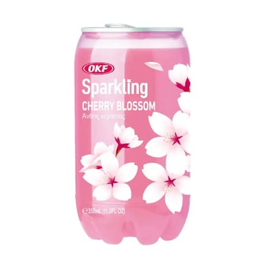 SODA OKF SPARKLING COLOR CAN CHERRY BLOSSOM 350ML