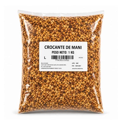 CROCANTE DE MANI PRALINE GRANULADO REPOSTERIA HELADERIA 1KG