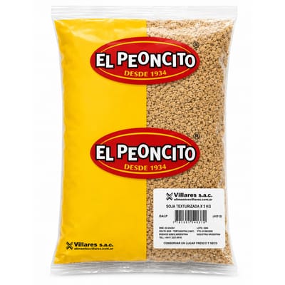 SOJA TEXTURIZADA X 3KG EL PEONCITO