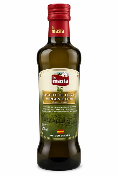 ACEITE DE OLIVA VIRGEN EXTRA LA MASIA ESPAÑA BOTELLA 500ML
