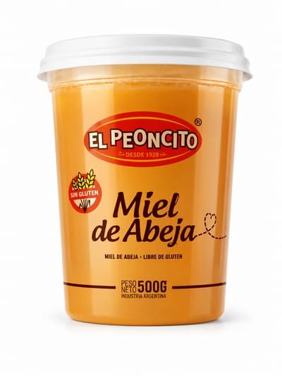 MIEL DE ABEJA EL PEONCITO LIBRE DE GLUTEN 500G