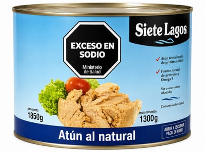 ATUN SIETE LAGOS TROZOS AL NATURAL X 1850 G.