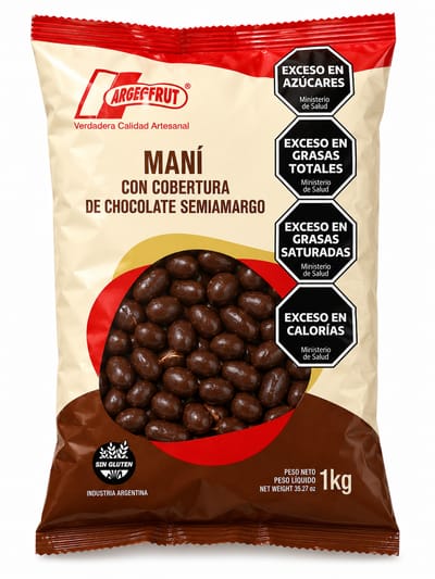 MANI CON CHOCOLATE SEMIAMARGO X 1 KG