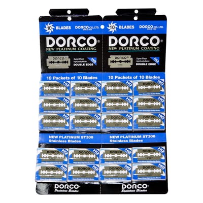 HOJAS DE AFEITAR BARBERIA DORCO CAJA X 10 UNIDADES N66